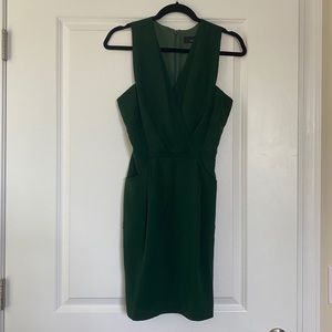 Adelyn Rae Forest Green Sleeveless Cocktail Dress